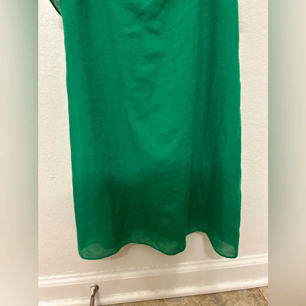 Alice + Olivia Etta Ruffle Mini Dress in Kelly Green - Picture 5 of 9